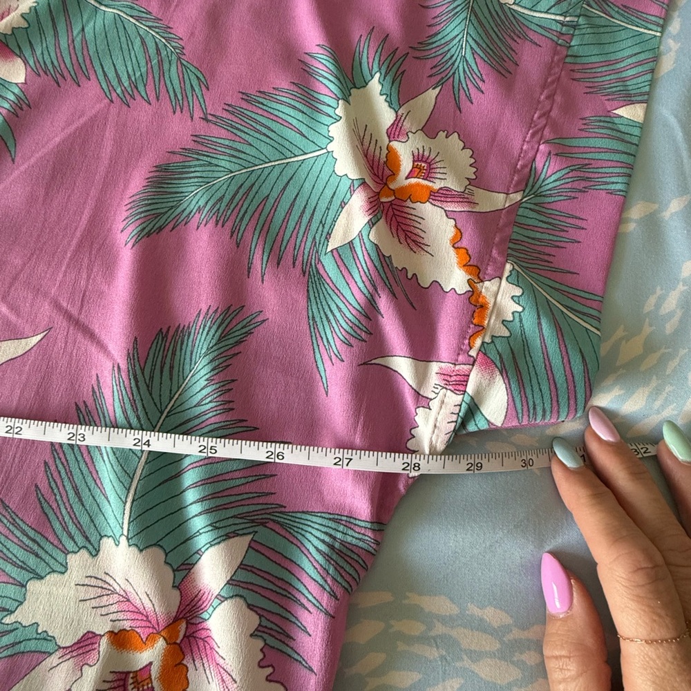 Rip Curl Pink Tropical Leaf shirt - Picture 8 of 9